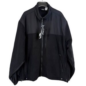 NEW Blauer Black Fleece Jacket Men 4XL Tall Wind Resistant Tactical Uniform 4650